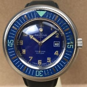 Vintage Aquadive 1000  Beautiful Huge Case  Divers Dive Diving