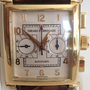 Vintage Girard Perregaux  Solid Gold Chronograph Automatic Cheapest Ever