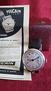VULCAIN CHRONO ARGENTO * NO President* OROLOGIO ref. 900083 VINTAGE ULTRARARO