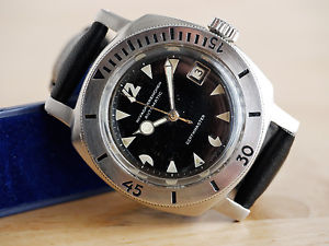 Nivada Grenchen Depthmaster "Pacman" vintage watch