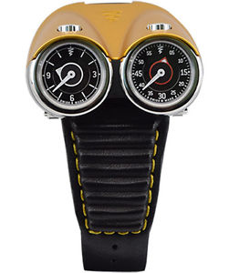 Azimuth TWIN TURBO mechanical watch Racing car theme 2 T/Zones Yellow bonnet