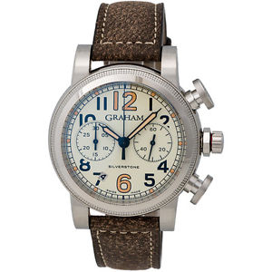 Graham Vintage Silverstone Vintage 44 Chronograph Watch - 2SABS.W01A.L18S