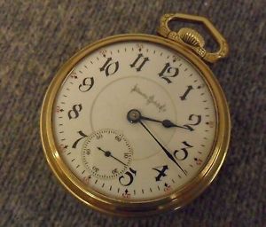 N14 Illinois BUNN SPECIAL 18s 24j Antique GF Railroad Pocket Watch *VERY NICE*