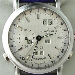 Ulysse Nardin GMT Perpetual Platinum Mens L Edition (500) Watch, Orig Papers/Box