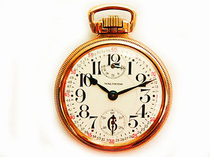 Rare Antique Railroad 16s 23J Waltham Vanguard Wind Indicator Gold Pocket Watch