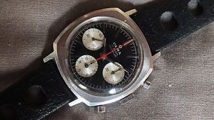 Vintage Nice VALJOUX 72 OLMA CHRONOGRAPH - Heuer Camaro caso style. Swiss made