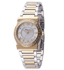 Ferragamo Women's FI1920015 VEGA Diamonds MOP Dial Two-Tone Steel Wristwatch