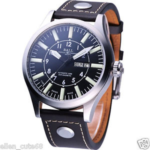 Genuine Ball Engineer Master II Aviator 46mm date nm1080c-l3-bk tritium 3H watch