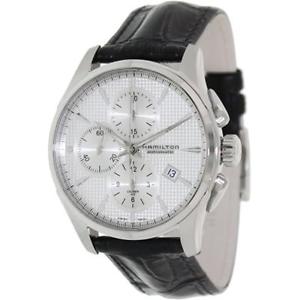 H32596751 Hamilton Jazzmaster Automatic Leather Chronograph Mens Watch