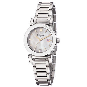 Ferragamo Women's FP1970014 Salvatore Diamond MOP Dial Stainless Steel Watch