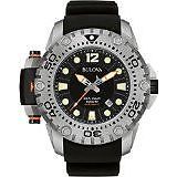 Bulova 96B226 Mens Limited Edition Sea King Black Rubber Watch