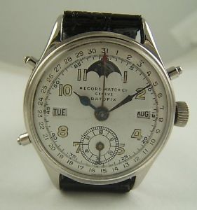 RECORD WATCH TRIPLE DATES PHASE DE LUNE DE 1960 CP2
