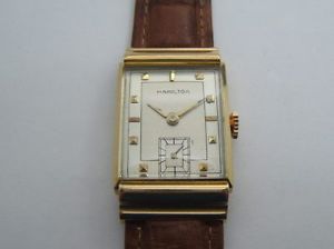HAMILTON ART DECO EN OR MASSIF 18K DE 1940 CP1
