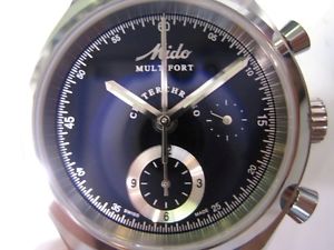 MIDO MULTIFORT MEN'S WATCH AUTOMATIC CENTER CHRONO SAPPHIRE LEA SPORTS M88004384