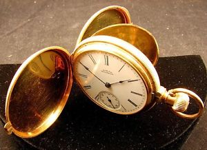AMERICAN WALTHAM POCKET WATCH *18K GOLD* "ROYAL MODEL" c.1880