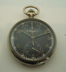 MINERVA GOUSSET CHRONOGRAPHE A REMONTAGE MANUEL DE 1920
