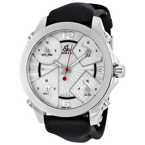 Jacob and Co. Five Time Zones Silver Dial Mens Watch JCM-3