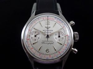 Wittnauer Vintage Professional Chronograph 1950’s Stainless steel Just serviced