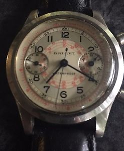 VINTAGE 1941? GALLET CHRONOGRAPH MEN'S WATCH FOR REPAIR