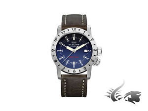 Glycine Airman Double Twelve Automatic Watch, Blue, GL 224, 3938.18-LB7BF