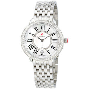 Michele Serein Mother of Pearl Dial Stainless Steel Ladies Watch MWW21B000030
