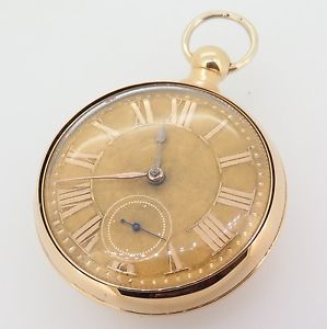 ANTIQUE C.1819 18K GOLD PAIR CASE FUSSE POCKET WATCH JOSEPH JOHNSTON LIVERPOOL