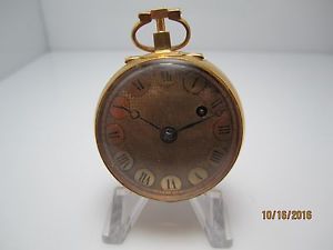 VERGE FUSEE SKELTON POCKET WATCH