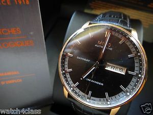 Mido Commander II 40mm Rose gold plated leather band M016.430 Men's Swiss watch