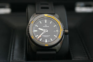 BRAND NEW Aquadive 100 Diver Auto Watch DLC Coated Limited Edition 327/500