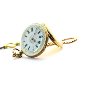 14K Solid Gold Ladies Pocket Watch