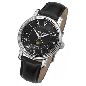 SWISS Epos Automatic Men Luxury Stainless Steel Leather Wrist Watch Gift