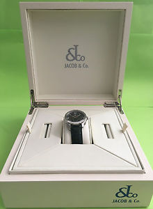 Jacob & Co 47mm Watch 5/Five Time Zones w/Original Box, Book &  Bands