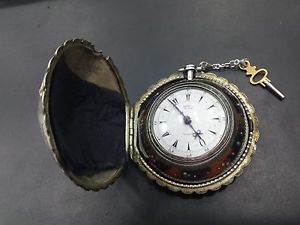 Antique Edward Prior London Silver Pocket Watch   WORKING  CONDITION
