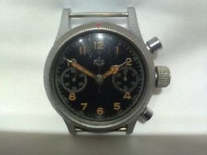Military chronograph Urofa 59 functions in the Kirov 1МЧЗ. (Tutima, Glashutte )