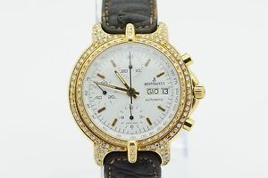 Bertolucci Automatik Chronograph 18k Gold Brillanten Uhr  Uhrmachermeister