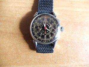 Very Rare Vintage Military DOXA telemetre chronograph Stainless steel