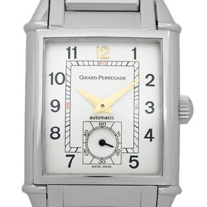 Pre-Owned GIRARD-PERREGAUX Vintage 1945 Automatic Silver Men Wristwatch 2593, ML