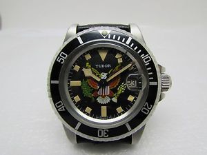 Vintage Tudor Submariner 9411 with Refished Presidential Seal Dial Cal 2824-2