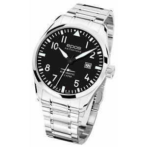 SWISS Epos Automatic Men Luxury Stainless Steel Emotion Wrist Watch Gift