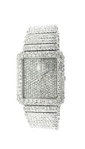 All Diamond "La Montre Royale" Dress Watch in 18k White Gold- HM1662