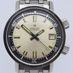 VINTAGE Hamilton 600 Divers Super Compressor 36mm Steel Automatic Mens Watch