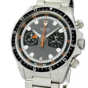 Pre-Owned Tudor Heritage Chrono SS Grey/Black Dial Men's Auto Watch 70330N, MR