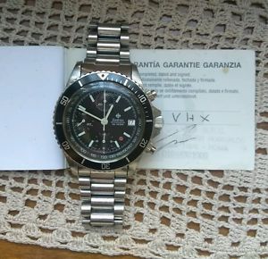 Zodiac red point chronograph valjoux 7750