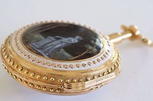 Verge Fusee Pocket Watch 1790's Mint 20kt 100% Original Antique