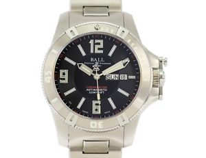 Pre-Owned BALL Engineer HydrocarbonSpacemaster DM2036A-SCAJ-BK Men's SS Black,MD