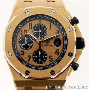 Audemars Piguet Royal Oak Offshore 18k Rose Gold 26470OR.OO.1000OR.01 B&P