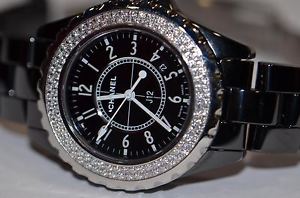 Womens Chanel J12 Ceramic Diamond
