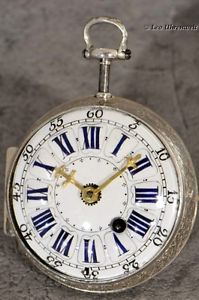 EARLY FRENCH OIGNON REPEATER CHARLES VOISIN PARIS 1710 LAVISHLY DECORATED CASE