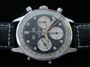 VTGE WAKMANN TRIPLE DATE CALENDAR WATERPROOF CHRONOGRAPH. FINE VAL 730 MOVT. 60s