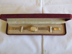 Vintage Herodia Ancre Ladies 18ct gold watch wristwatch and 18ct gold band